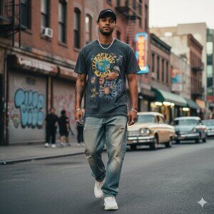 Abercrombie & Fitch soft A&F snoop doggy dog “doggy dog world” graphic tee small